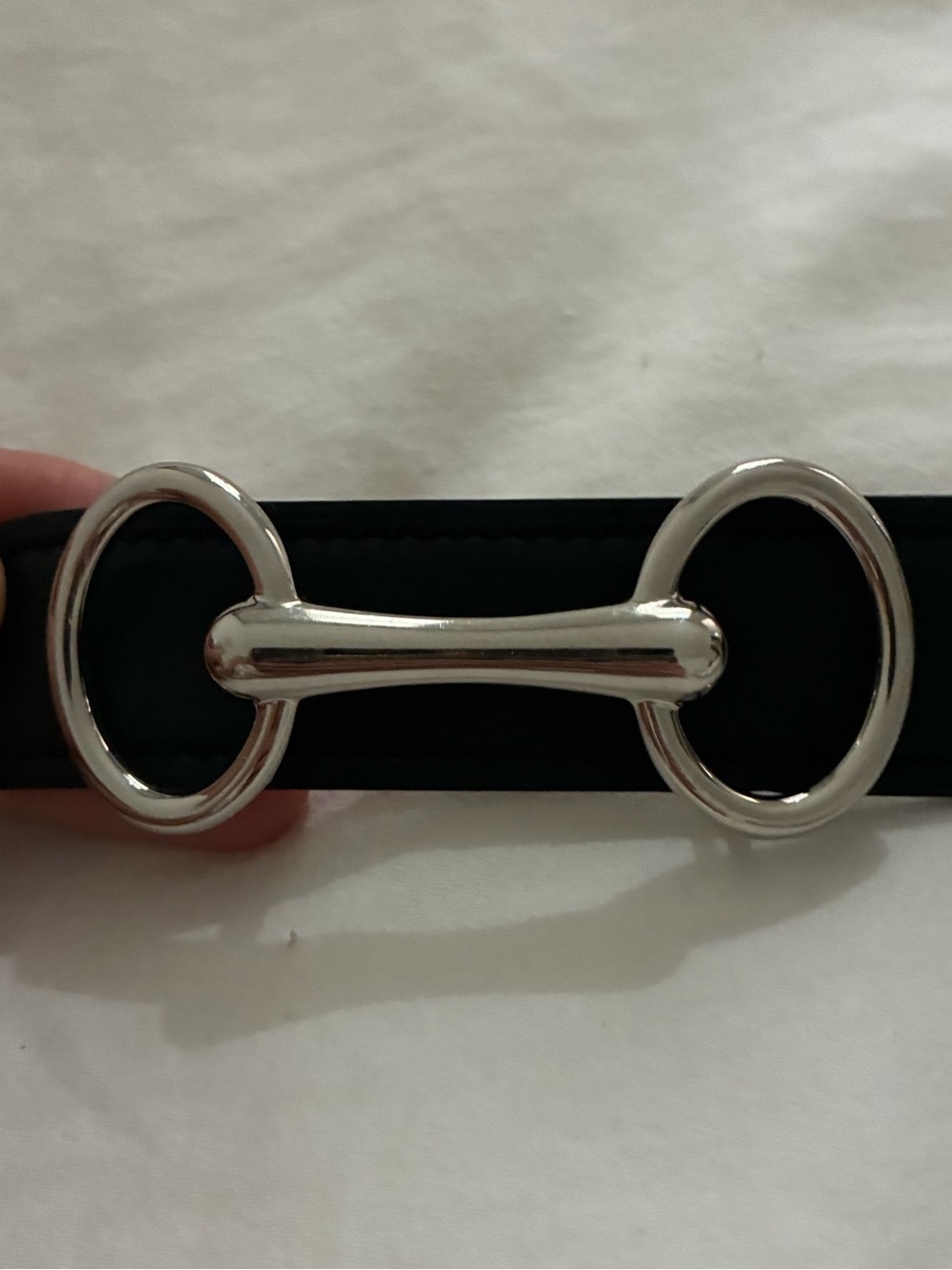 Heritage belt buckle & Reversible leather strap  37¼ inches long